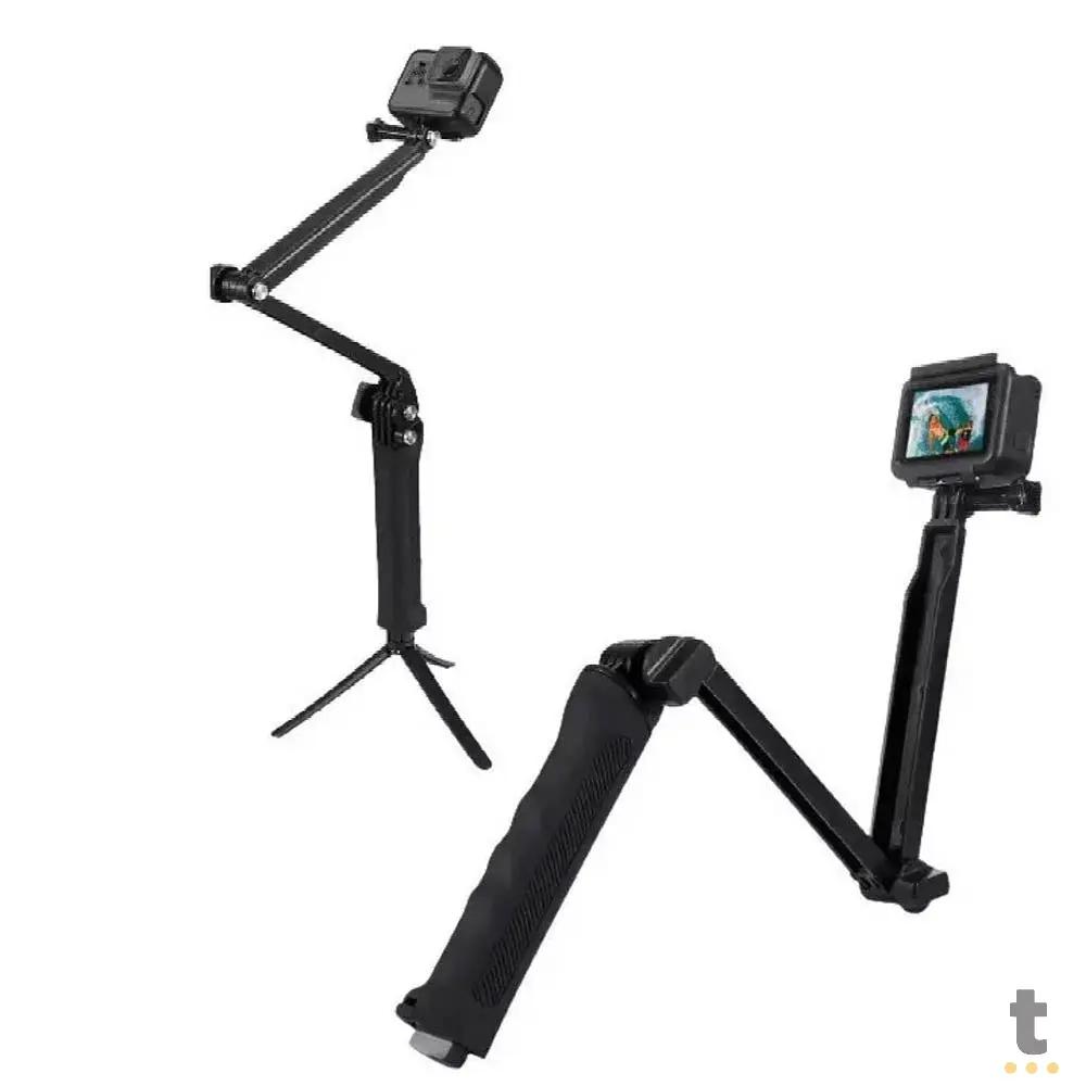 Suporte Tripé Multiuso Dobrável P/ Camera de Ação Tomate - MTG-157 Truedata